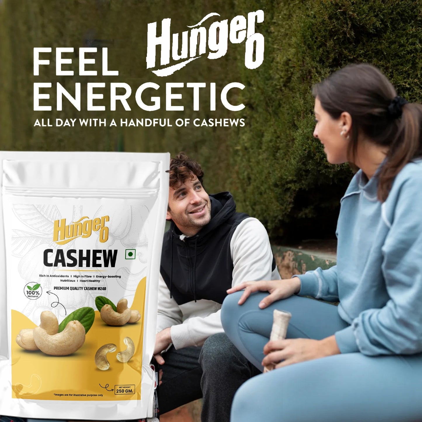 Hunger 0 Whole Cashew Nuts Premium Quality