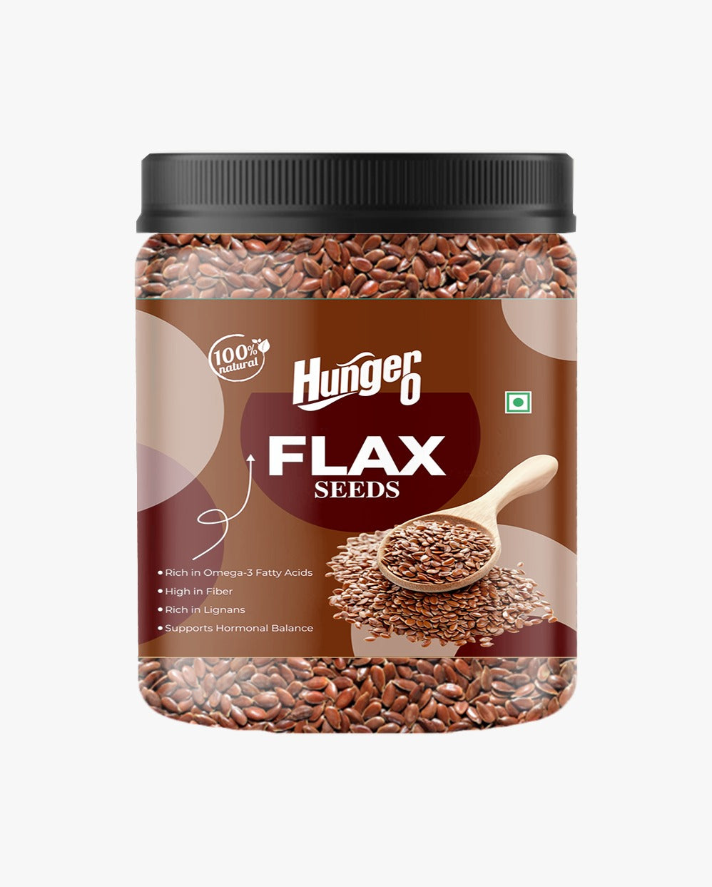Hunger 0 Flax Seeds (Alsi) Premium Quality | Raw & Natural | Rich in Omega-3, Fiber & Protein