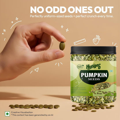 Hunger 0 Raw Pumpkin Seeds (Kaddu Seeds) | Nutrient Rich Superfood